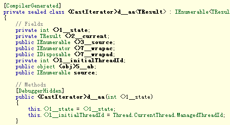 c# 扩展方法奇思妙用高级篇三：Enumerable.Cast<T> 应用