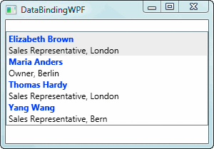 Data Binding in WPF