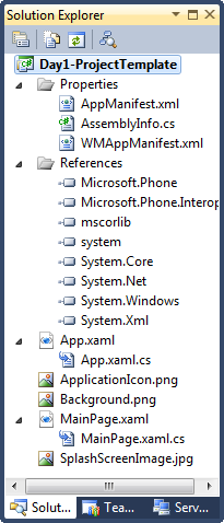 31 Days of Windows Phone | Day #1 project Template