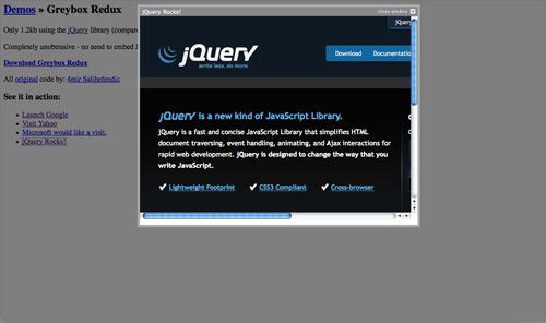 10个最佳jQuery Lightbox效果插件收集