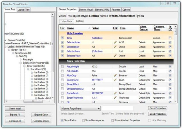 Mole for visual studio