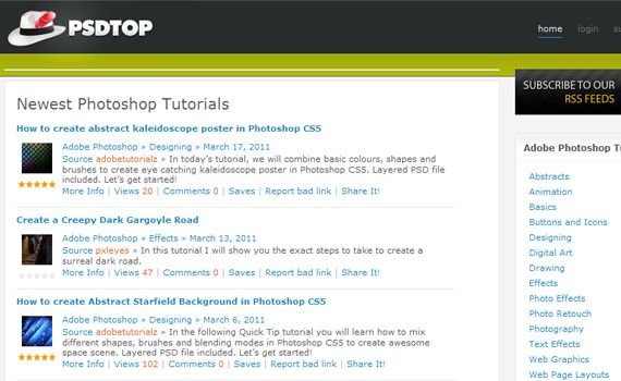 Psd-top-sites-submit-web-design-tutorials