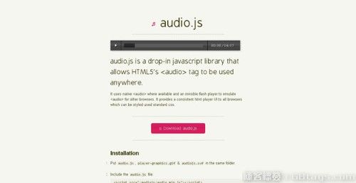 5款帮助简化的HTML5 Audio开发的Javascript类库