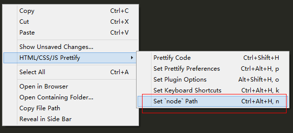 Sublime Text2格式化HMTL/CSS/JS插件HTML-CSS-JS Prettify