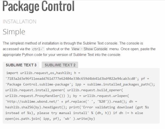 18. Package Control