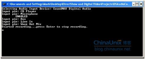 《微软：DirectShow开发指南》第4章 Capturing Audio with DirectShow