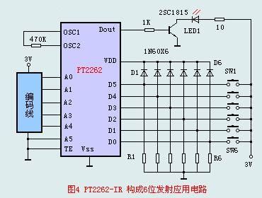 PT2262-PT2272红外遥控发射/接收芯片