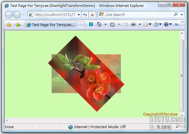 （29）：Silverlight 2 使用Transform实现更炫的效果（上）