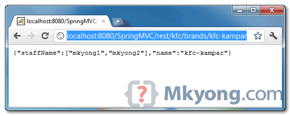 spring mvc and json demo