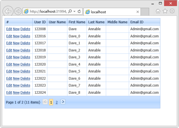 DevExpress ASP.NET 使用经验谈（6）-ASPxGridView属性设置与CRUD界面优化