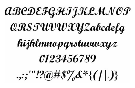 script fonts