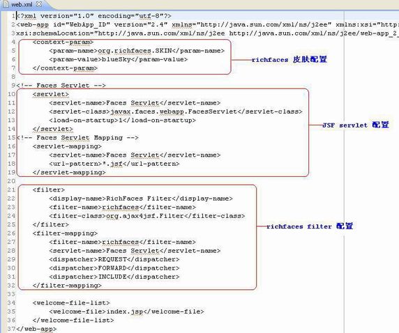 图 4. web.xml 配置