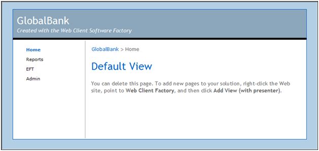 使用Web Client Software Factory构建企业级web应用