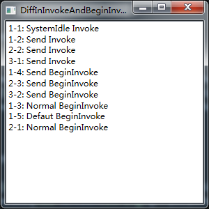 Dispatcher中Invoke与BeginInvoke