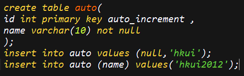 mysql列属性auto(mysql笔记四)