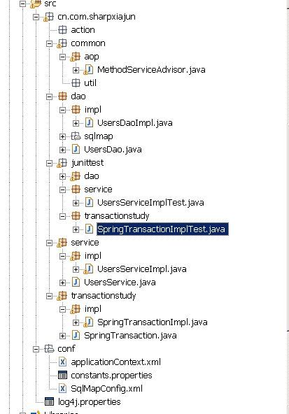 java笔记：自己动手写javaEE框架（四）--Spring事务管理学习