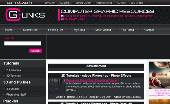 Cg-links-sites-submit-web-design-tutorials