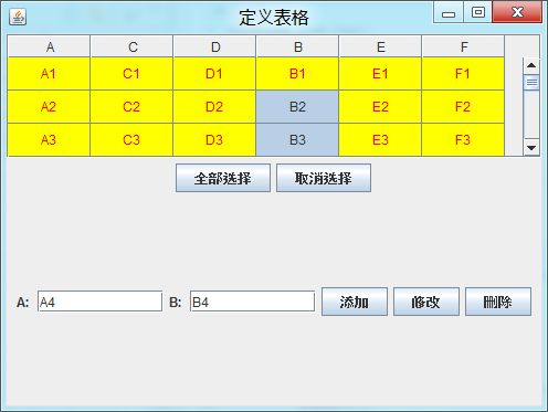 Java JTable3