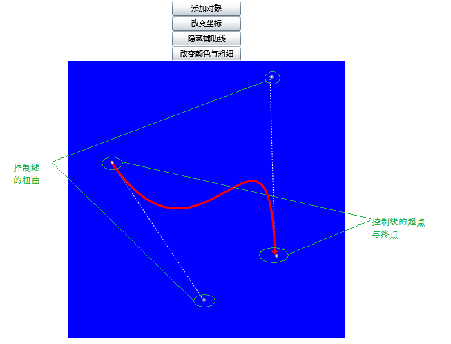 在Silverlight中绘制贝塞尔曲线