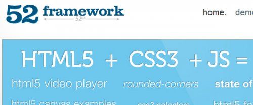 16个HTML5 框架、模板以及生成工具
