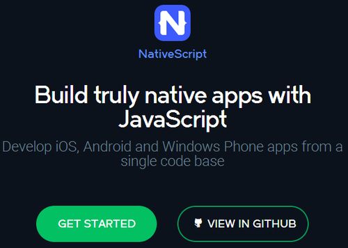 JavaScript开源跨平台框架NativeScript