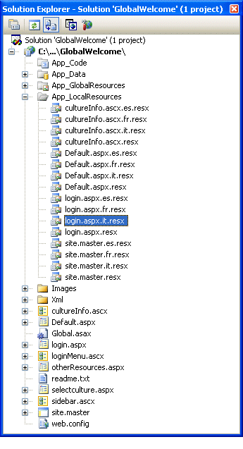 在ASP.NET 2.0中实现本地化