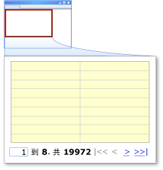 使用 TemplatePagerField 对象