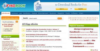 UFindBook 20 Best Websites To Download Free E Books, Part II