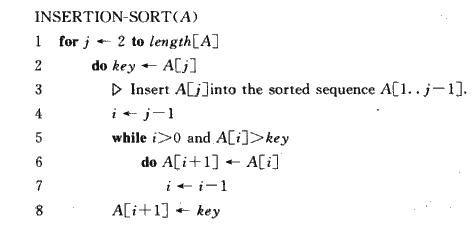 算法导论-插入排序