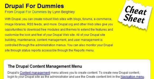 Drupal for dummies