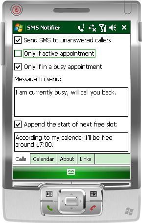 Incoming call missed/rejected Reminder on Windows Mobile