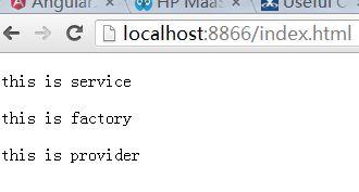 Angularjs中provider,factory和service的不同