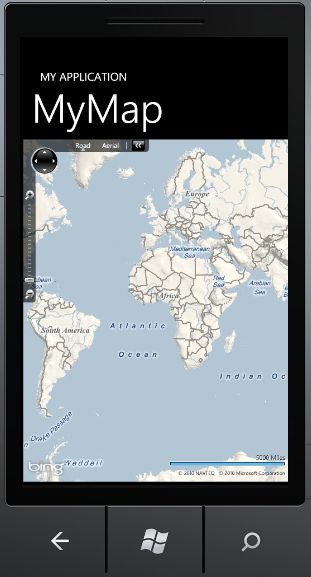 一起学windows phone7开发(二十一.一 Silverlight bing map控件与 Pone7 map控件的比较)
