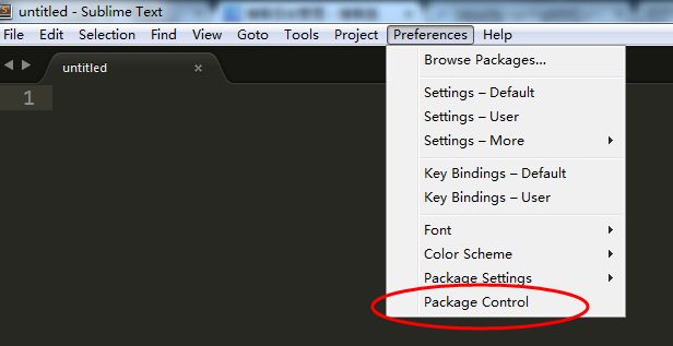 Sublime Text 3之Package Control 安装