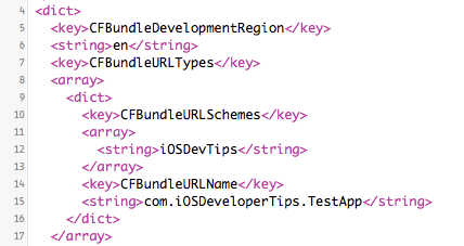 iPhone Custom URL Scheme