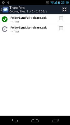 FolderSync :The various features and how to use them