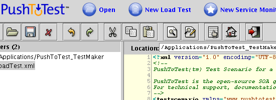 PushToTest TestMaker - Screen shot