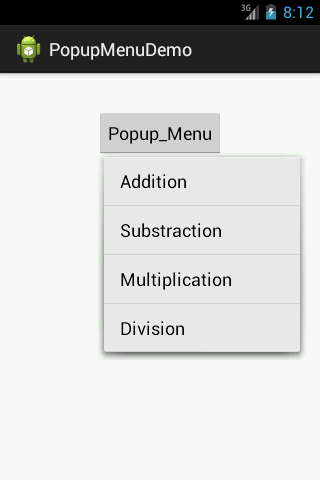 PopupMenu的应用