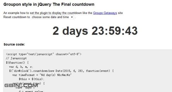 6款不容错过的超棒倒计时jQuery插件