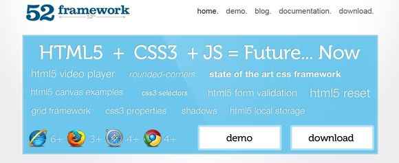 52Framework - html5 frameworks