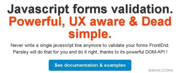 用户体验超棒并且功能强大使用简单的javascript表单验证 - Parsley.js