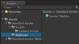 Skybox assets imported.