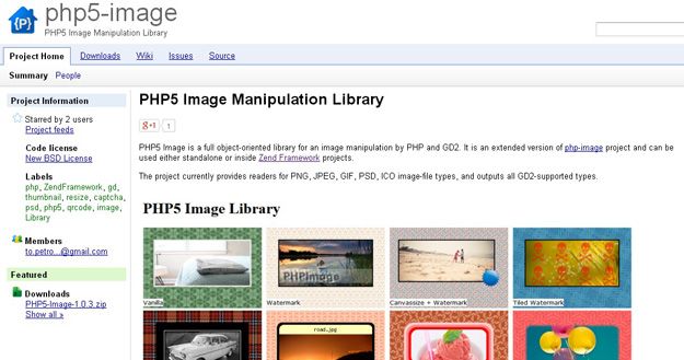 2014 年10个最佳的PHP图像操作库--留着有用
