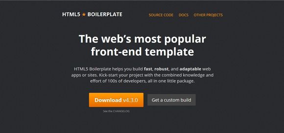 HTML5 Boilerplate - free html5 frameworks