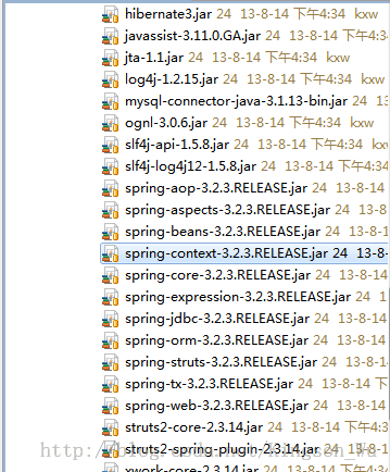 [置顶] struts2+hibernate+spring整合（annotation版）