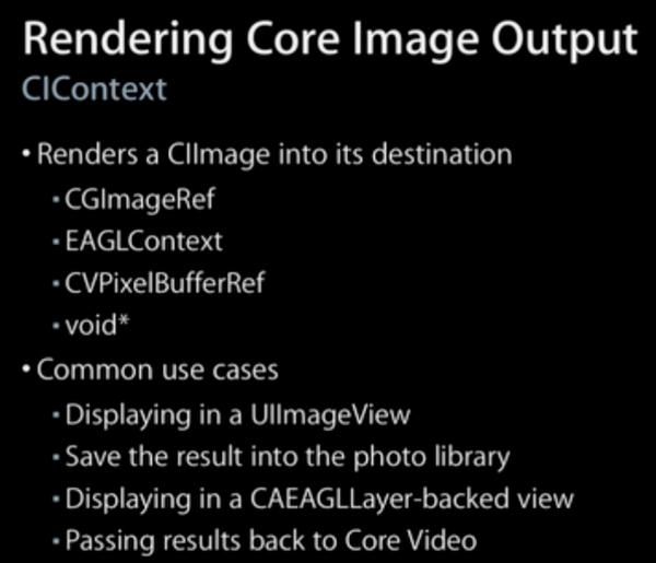 IOS 中的CoreImage框架（framework）