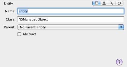 Entity Properties in Core Data Model Editor