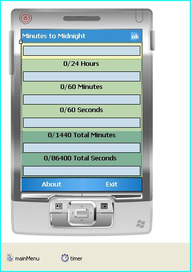 30 Days of .NET [Windows Mobile Applications] - Day 01: Minutes to Midnight Countdown(午夜倒数器)
