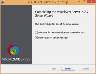 VisualSVN SERVER的安装和使用