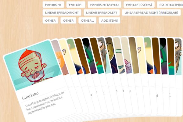 Freebie jQuery plugin sorting cards dynamically website